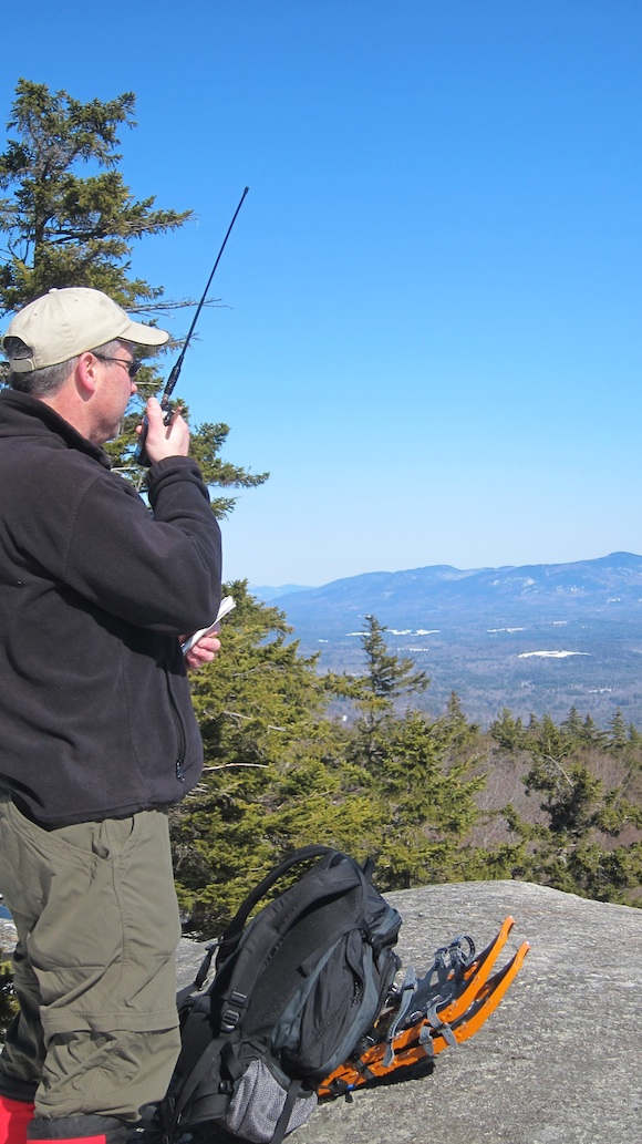 Here's Cliff, N1RCQ, operating at the summit of Mt. Morgan. Photo credit: Tim Carter - W3ATB