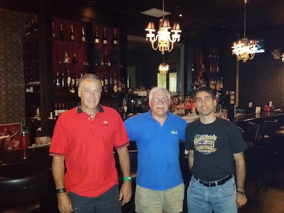 I had the pleasure of meeting Tom Tyler (in red) and Michael Lorello at dinner. We shared great stories and fantastic food fare! Thanks Tom and Mike for sharing your evening with me. Photo credit: Our nice young waitress