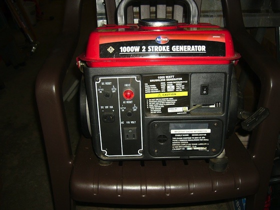 This 1000-watt two-stroke generator will be RAFFLED off to anyone coming to the club meeting. Ticket prices are $2 each or 3 tickets for $5. Proceeds go to the club general fund.