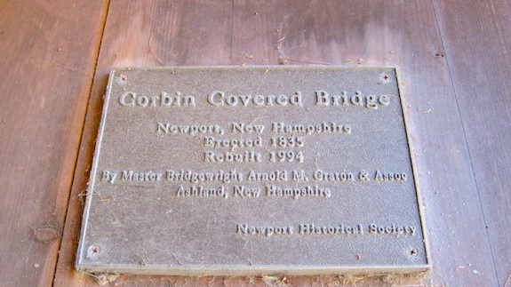 corbin bridge plaque