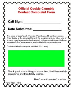 Office Cookie Complaint Form