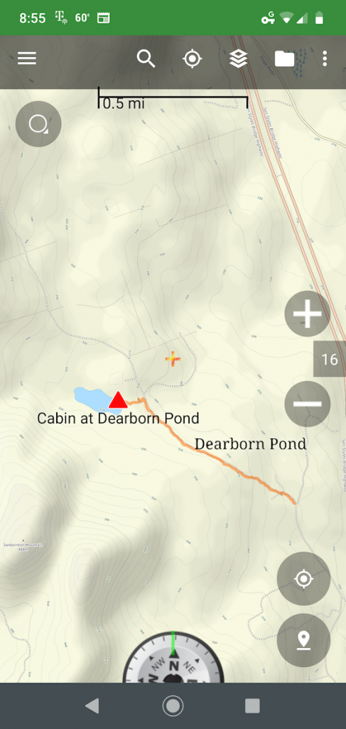 dearborn pond gps track