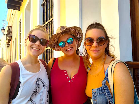 three young women
