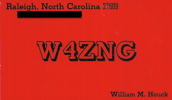 W4ZNG QSL card