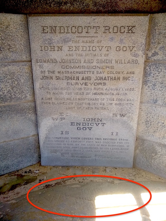 endicott rock plaque