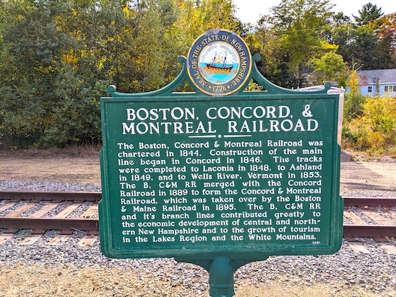 ashland nh railroad station historic marker sign