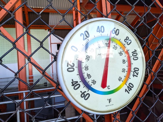 cannon mountain tram thermometer